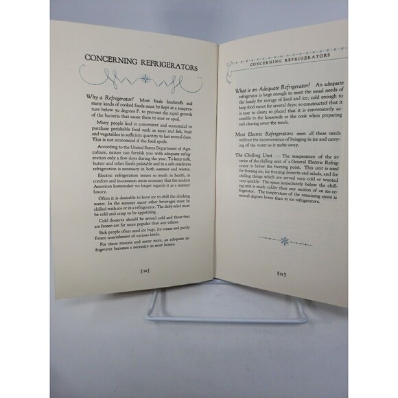 Electric Refrigerator Recipes and Menus Cookbook 1928 General Electric GE - Picture 14 of 16